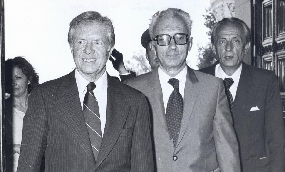Jimmy Carter, Cvijetin Mijatović i Veljko Velašević | Author: Veljko Velašević