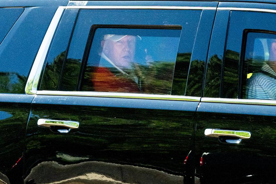 U.S. President Donald Trump Departs White House