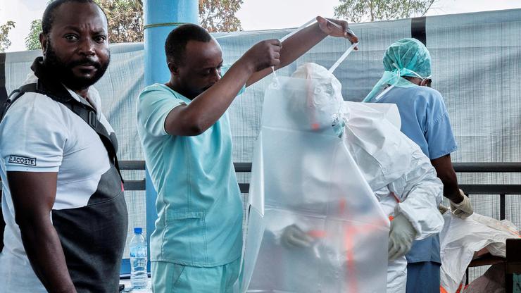 FILE PHOTO: ALIMA International NGO set up an treatment centre for the Ebola response in Rwampara