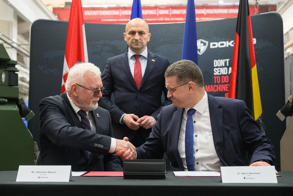 Zagreb: Potpisan ugovor između tvrtke DOK-ING i njemačke tehnološke grupacije Rheinmetall AG  | Author: Davor Puklavec/PIXSELL