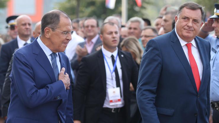 Ruski ministar vanjskih poslova Sergej Lavrov i predsjednik RS Milorad Dodik