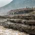 YAN AN, CHINA - SEPTEMBER 20: The water volume of the Hukou Waterfall on the Yellow River increases significantly due to