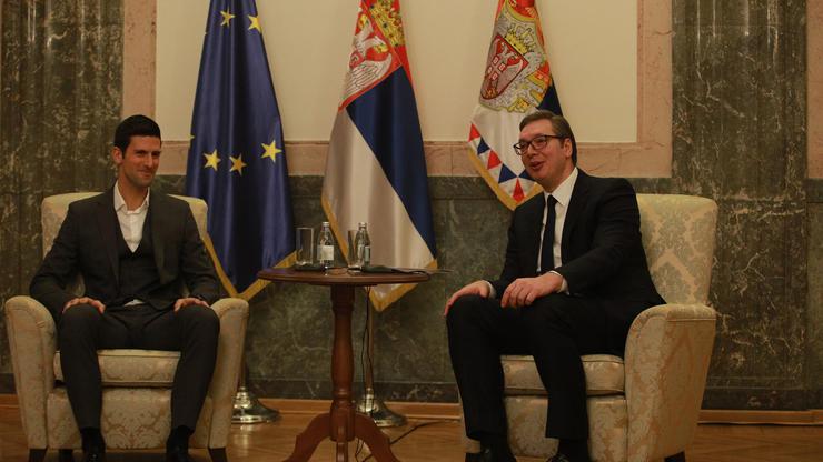 Beograd: Novak ?okovi? susreo se s Aleksandrom Vu?i?em