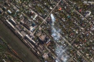 Satellite imagery of the eastern Ukrainian city of Pokrovsk