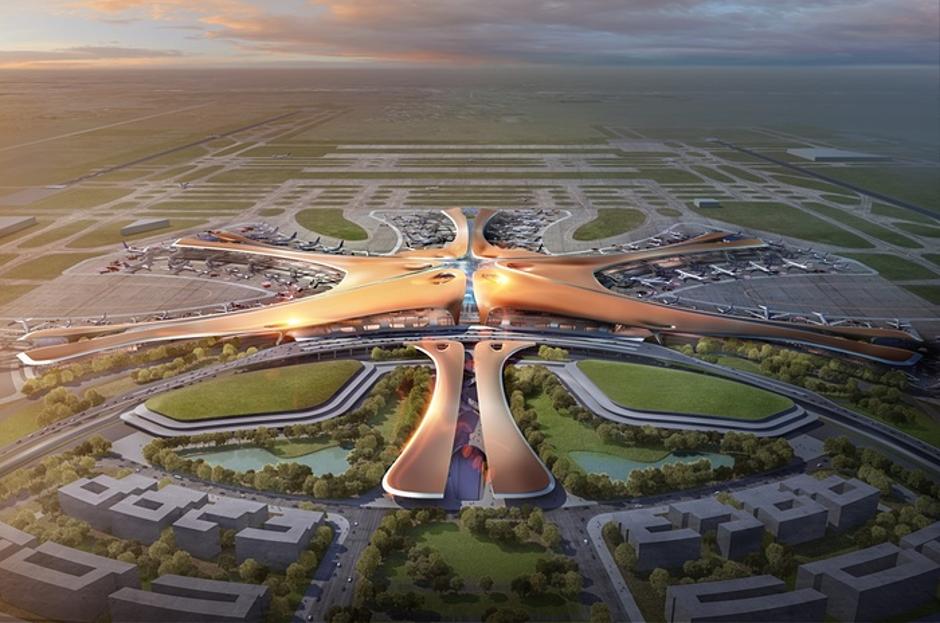 Pekinška zračna luka | Author: Render by Methanoia © Zaha Hadid Architects