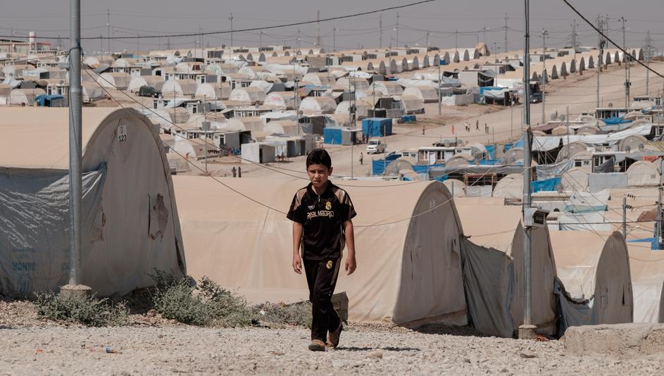 Jezidski izbjeglički logor u na sjeveru Iraka