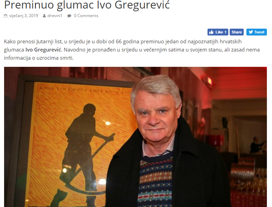 Ivo Gregurević - regionalni mediji | Author: Screenshot
