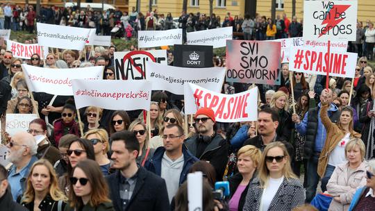 Zagreb: Prosvjed inicijative #Spasime kojim se traži nulta stopa tolerancije na nasilje