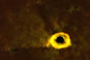 Crna rupa guta zvijezdu