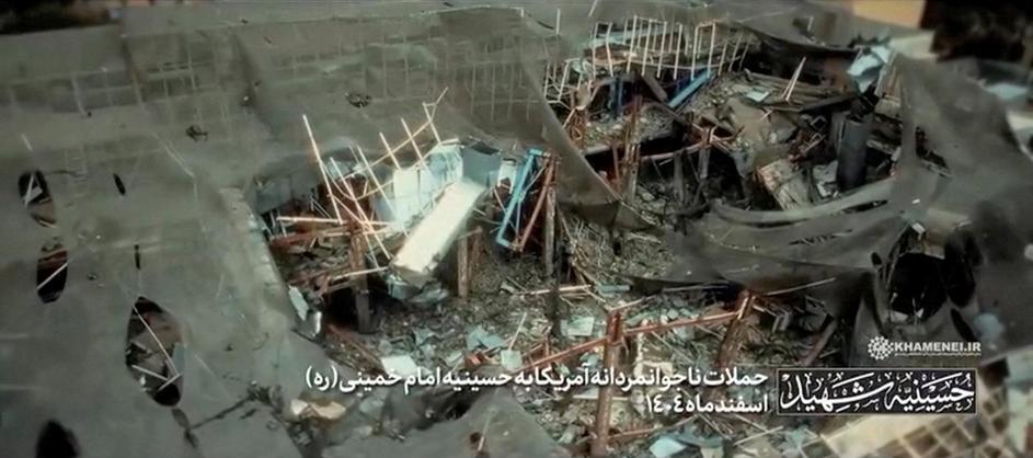 Damage to what the Office of the Iranian Supreme Leader said was Iran's late Supreme Leader Ayatollah Ali Khamenei's compound in the aftermath of Israeli and U.S. airstrikes