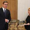 Aleksandar Vučić predao je hrvatskoj predsjednici dokumentaciju