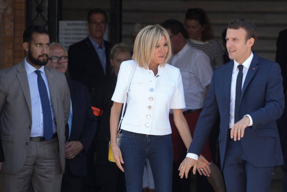 Alexandre Benalla, Brigitte i Emmanuel Macron | Author: Philippe Wojazer/REUTERS/PIXSELL