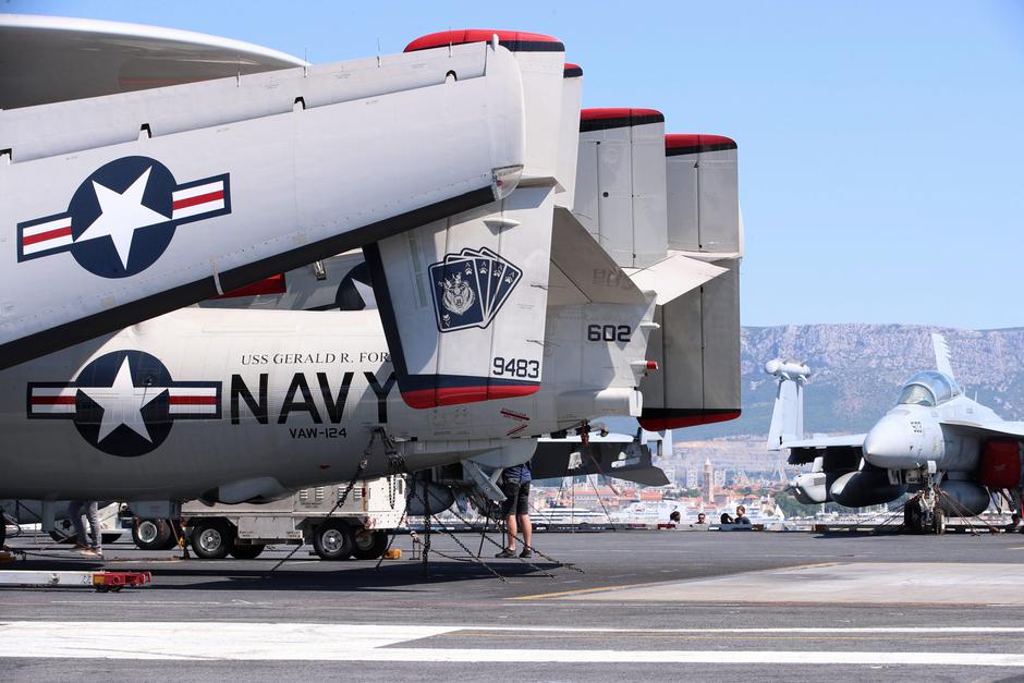 Posjetili smo američki nosač zrakoplova USS Gerald R. Ford koji je u jutarnjim satima stigao u Split | Author: Zvonimir Barisin/PIXSELL