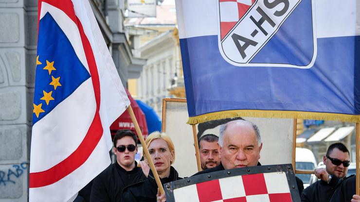 Marš neonacista u Zagrebu