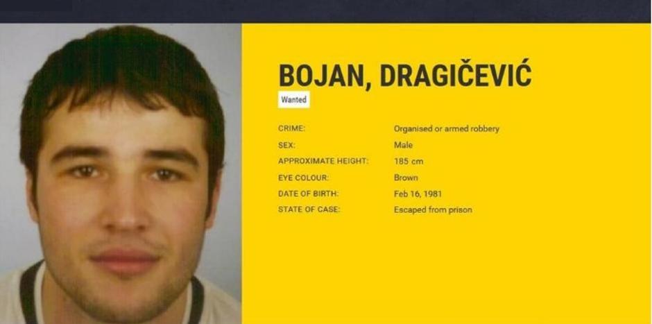 Interpolova tjeralica za Bojanom Dragičevićem | Author: Interpol
