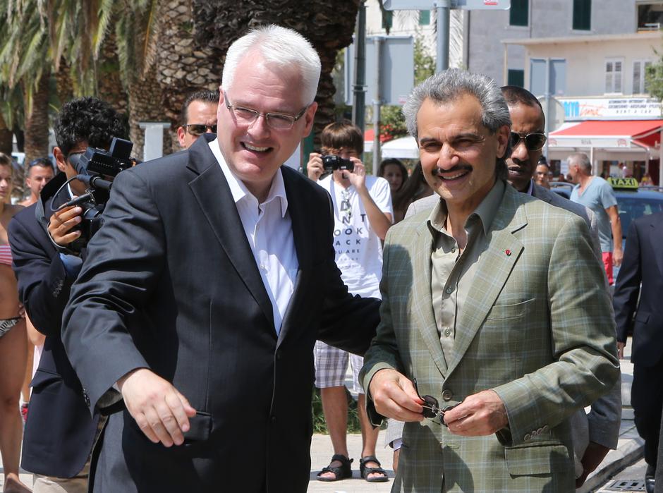 Princ al-Waleed bin Talal u Hrvatskoj s predsjednikom Ivom Josipovićem | Author: Ivo Čagalj/PIXSELL