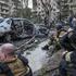 Aftermath of overnight Russian missile and drone strikes, in Kyiv