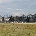 Wildberries warehouse that burned down after a recent Ukrainian drone attack in Elektrostal