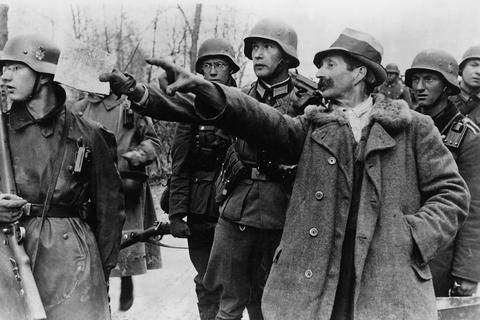German soldiers during fights in Yugoslavia, 1941