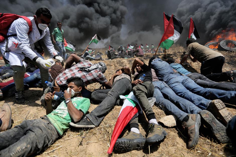 Prosvjedi Palestinaca u pojasu Gaze prema izraelskim vojnicima | Author: Ashraf Amra/SalamPix/ABACAPRESS.COM