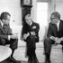 United States President Richard M. Nixon, left, and National Security Advisor Dr. Henry Kissinger, right, meet with U.S. Navy Admiral John S. McCain, Jr., Commander-in-Chief, Pacific Command (CINCPAC), in the Oval office of the White House in Washington, 