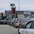 FILE PHOTO: Cars queue for fuel at a gas station in Sevastopol