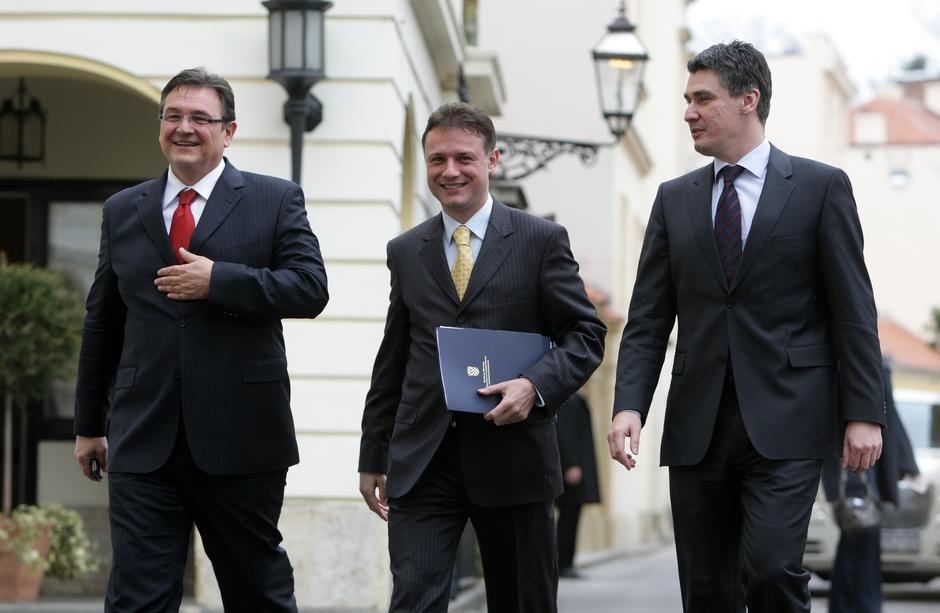 Radimir Čačić, Gordan Jandroković i Zoran Milanović | Author: Sanjin Strukić (PIXSELL)