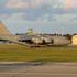 A C-17 Globemaster, believed to be carrying U.S. CIA Director John Ratcliffe, lands near Riga, Latvia