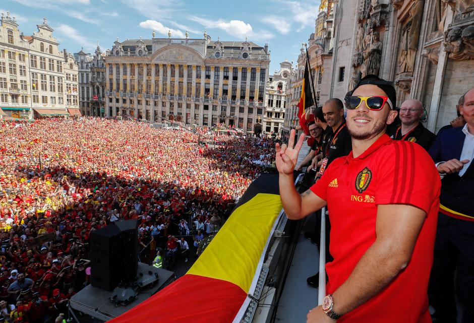 Belgijskog nogometaša Edena Hazarda dočekali navijači | Author: YVES HERMAN/REUTERS/PIXSELL