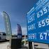 FILE PHOTO: Price of gasoline shown at gas station in California