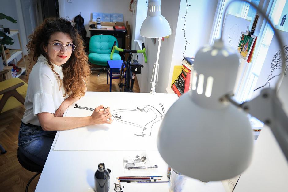 Zagreb: Ilustratorica Hana Tintor | Author: Marko Prpic/PIXSELL