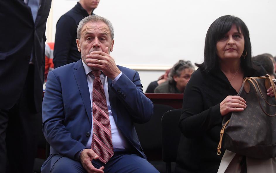 Milan Bandić i njegova suoptuženica Zdenka Palac u trenutku izricanja presude
