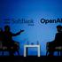 FILE PHOTO: SoftBank and OpenAI CEOs at an event in February 2025