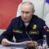Russian President Vladimir Putin observes a military drill of Pacific fleet in Sakhalin region