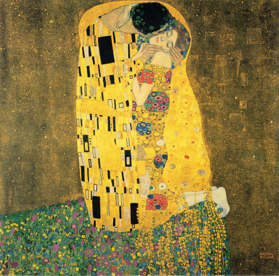 Gustav Klimt "Poljubac" | Author: public domain