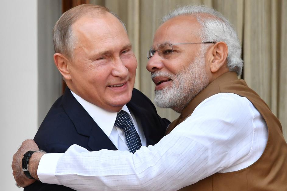 Vladimir Putin premijer Indije Narendra Modi