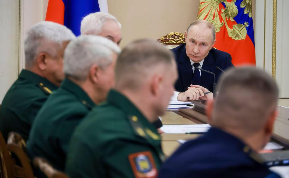 Vladimir Putin, The Supreme Commander-in-Chief chaired a meeting on the developments in the special military operation zone. Photo:The Russian Presidential Office | Author: Profimedia