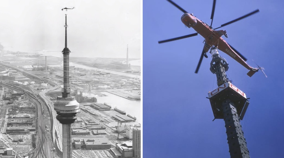 Kako se gradio kanadski toranj u Torontu? Nevolja helikoptera  Sikorsky S-64