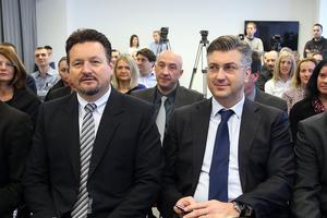 Lovro Kuščević i Andrej Plenković