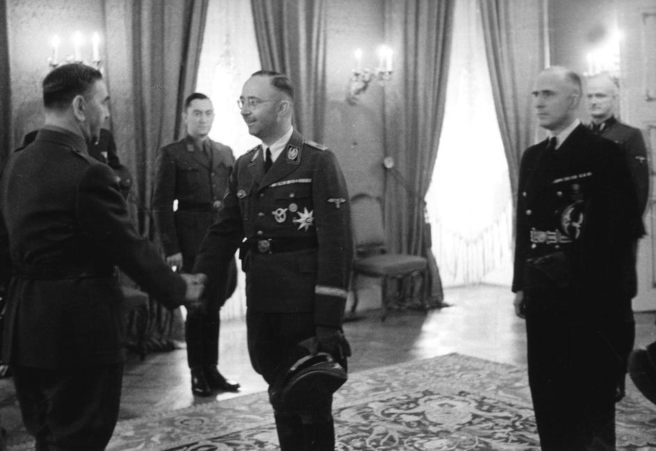 Himmler meeting Ante Pavelic / 1943