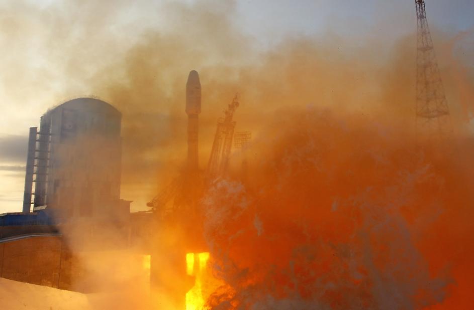 Lansiranje Sojuza 2, 28. studeni 2017., raketa se srušila u Atlantik