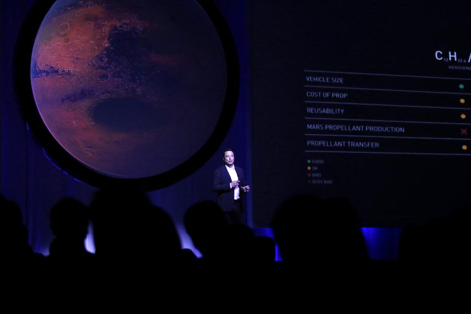 Elon Musk predstavio plan kako prevesti velik broj ljudi na Mars | Author: REUTERS