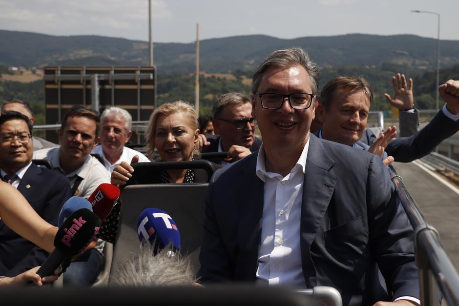 Aleksandar Vučić prisustvovao je svečanom otvaranju autoputa E-763 Miloš Veliki, dionica Preljina-Požega | Author: M.M./ATA images/PIXSELL