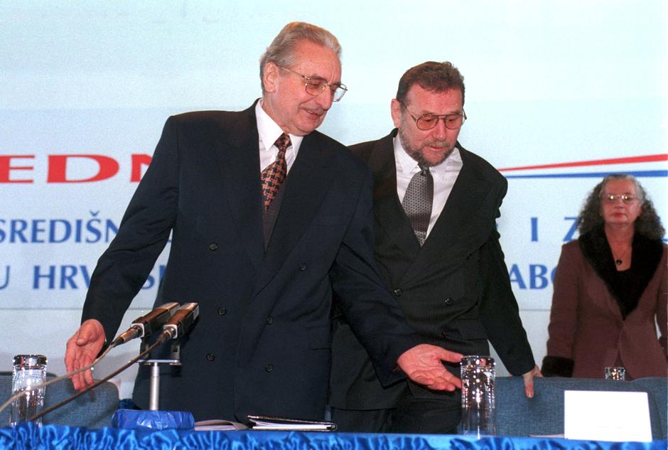 Vladimir Šeks i Franjo Tuđman | Author: Patrik Macek/ PIXSELL