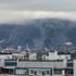 Thick plumes of smoke with flames rise from an oil refinery in Moscow