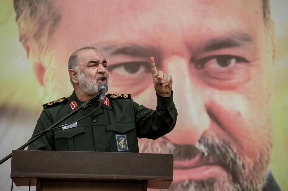 Funeral Of Senior Guards Adviser - Tehran