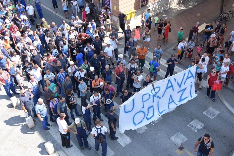 Štrajk radnika Uljanika | Author: Dusko Marusic (PIXSELL)