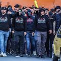 Split: Korteo Torcide prema stadionu Poljud