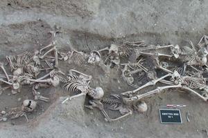Grob žrtava umrlih od bubonske kuge