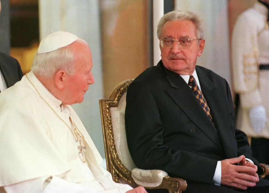 Papa Ivan Pavao II i Franjo Tuđman